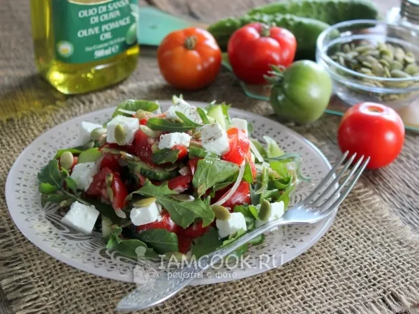 Фото блюда: Салат с тыквенными семечками