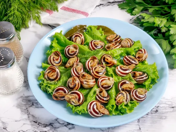 Фото готового блюда: Жареные улитки