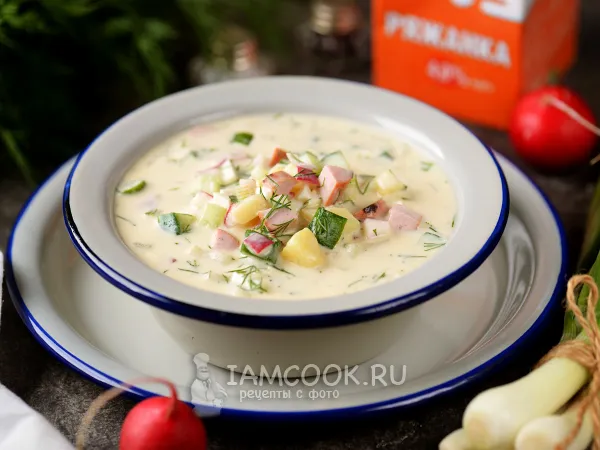 Фото блюда: Окрошка на ряженке