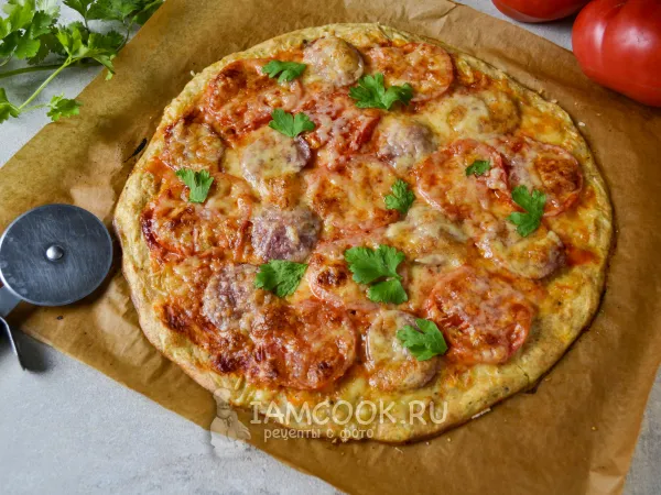 Фото блюда: ПП пицца из кабачка