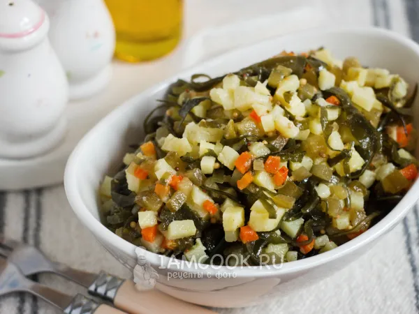 Фото блюда: Салат из морской капусты с овощами