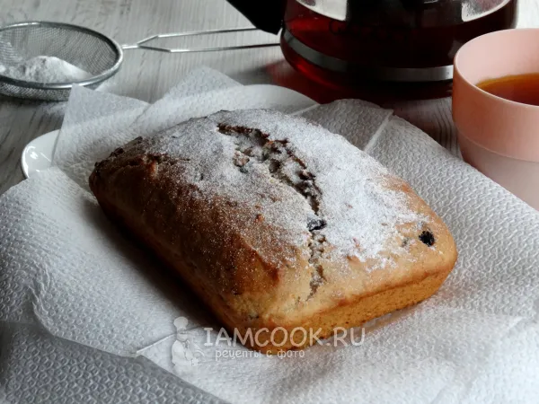 Фото блюда: Кекс на кефире с вареньем