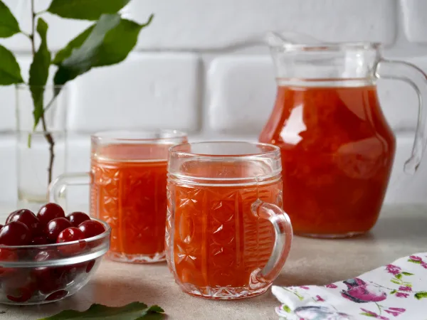 Фото блюда: Компот из вишни и облепихи