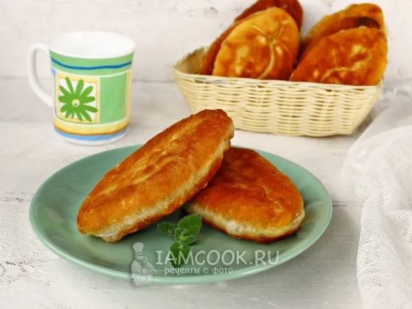 Фото блюда: Сладкие жареные пирожки со щавелем