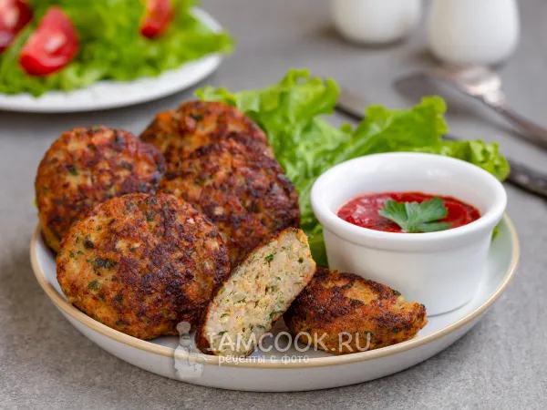 Фото готового блюда: Куриные кето котлеты
