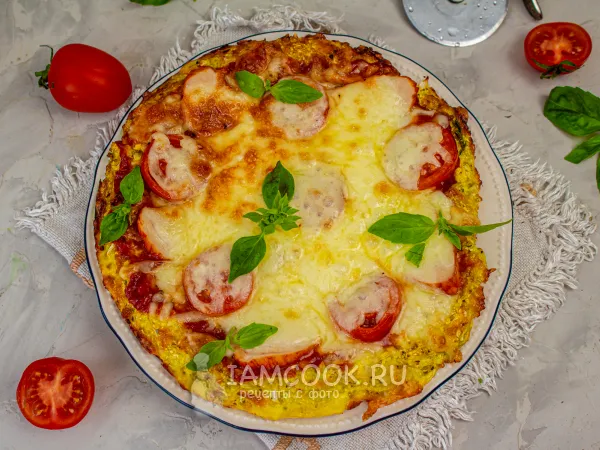 Фото блюда: Кето пицца из цветной капусты