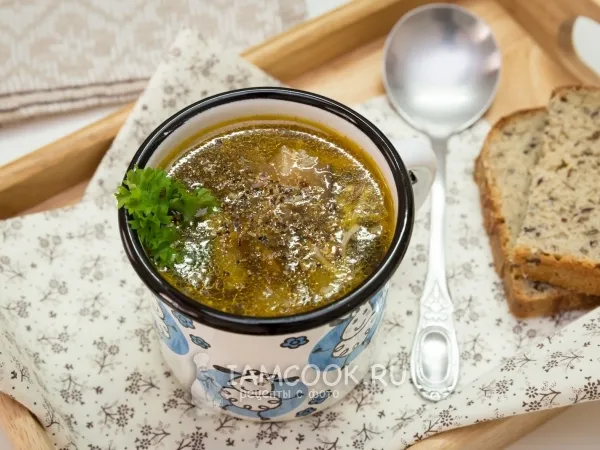 Фото блюда: Суп грибной с вермишелью