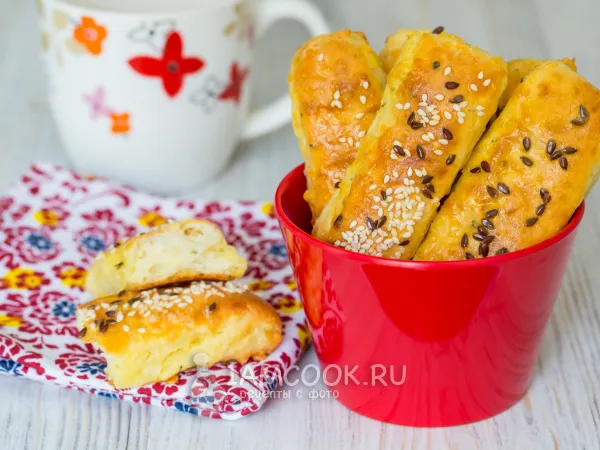 Фото готового блюда: Творожное печенье с сыром