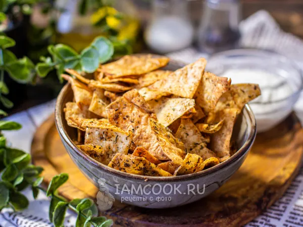 Фото блюда: Чипсы из лаваша в аэрогриле