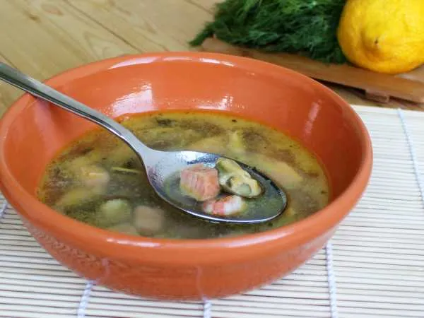 Фото готового блюда: Тайский суп с кокосовым молоком