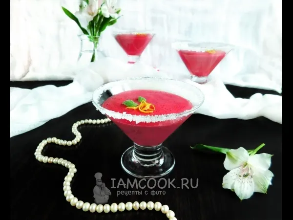 Фото готового блюда: Постный мусс с вишней