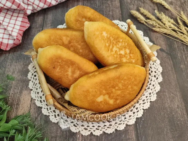 Фото готового блюда: Заварное дрожжевое тесто для пирожков (+пирожки)