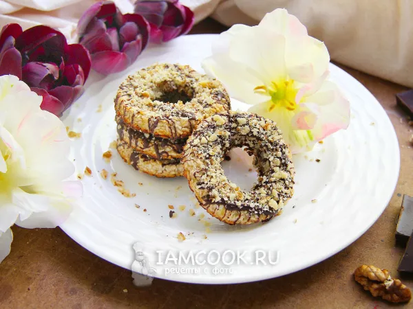 Фото готового блюда: Кокосовые колечки с бананом