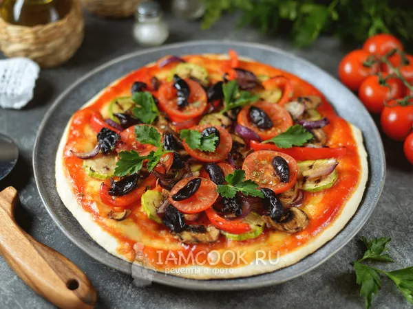 Фото готового блюда: Веганская пицца