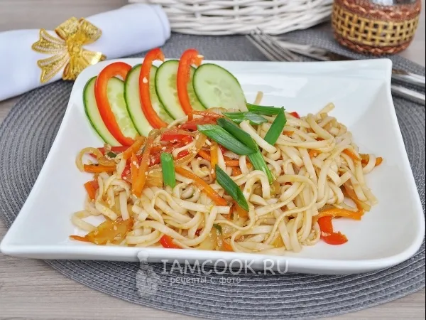 Фото блюда: Лапша удон с овощами