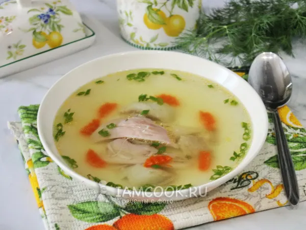 Фото готового блюда: Бульон из домашней курицы