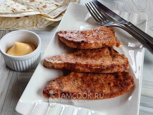 Фото блюда: Стейк из индейки на мангале