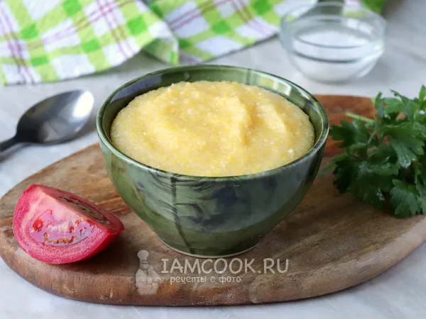 Фото блюда: Рассыпчатая кукурузная каша на воде