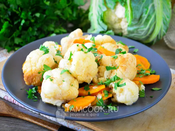 Фото блюда: Цветная капуста в рукаве в духовке