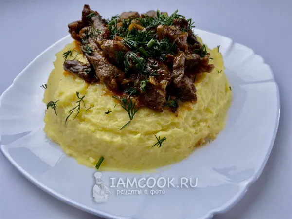 Фото блюда: Бефстроганов из конины