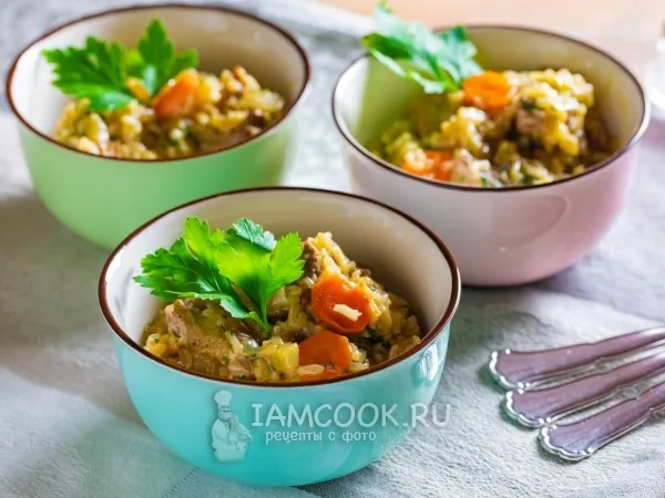 Фото блюда: Баранина с рисом в духовке