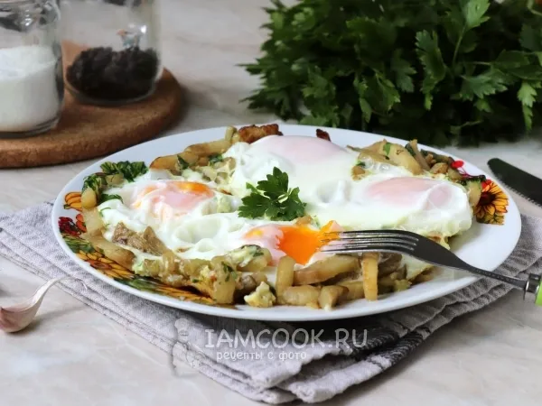 Фото блюда: Яичница с баклажанами