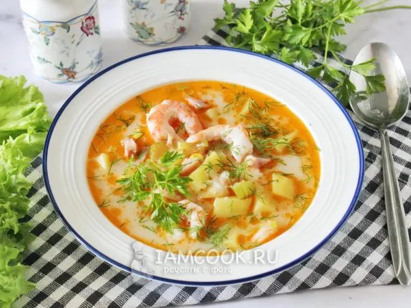 Фото блюда: Чаудер с креветками