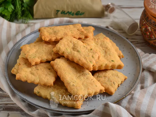 Фото готового блюда: Сырное печенье с травами