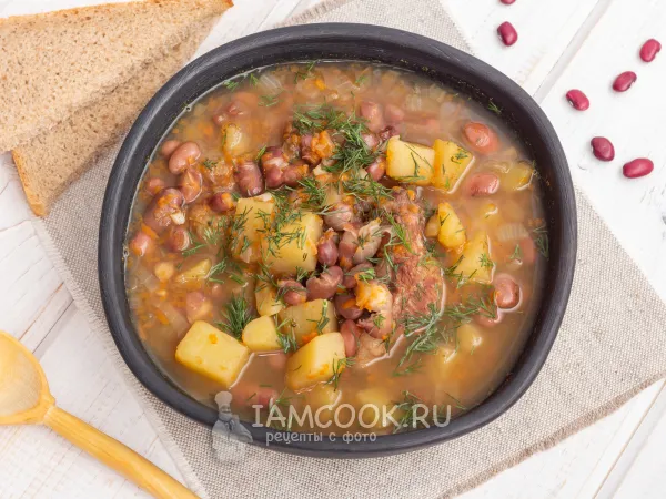 Фото готового блюда: Суп из красной фасоли с мясом
