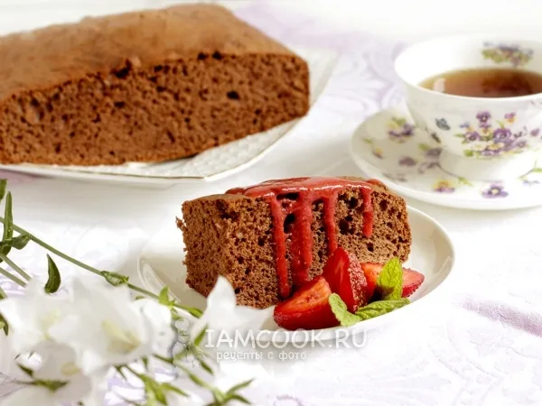 Фото блюда: Бисквит с шоколадной пастой
