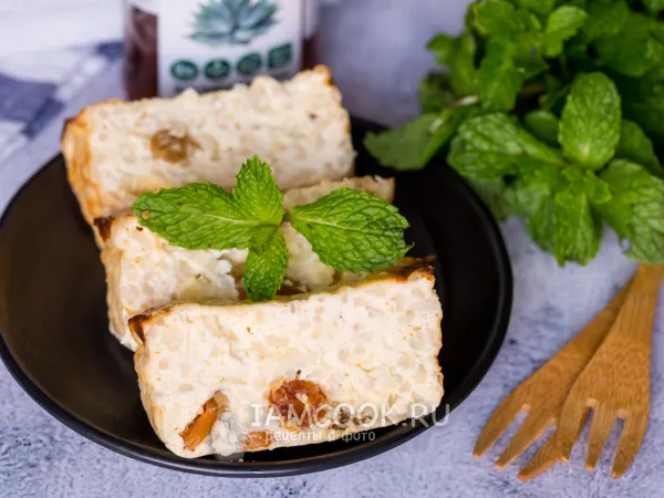 Фото блюда: Творожно-рисовый пудинг в духовке