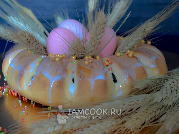 Фото блюда: Пасхальный цветок (выпечка)