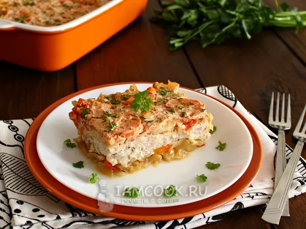 Фото блюда: Ленивые голубцы слоями в духовке