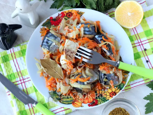 Фото блюда: Скумбрия в банке в духовке