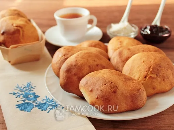 Фото блюда: Пышные оладьи на кефире в духовке