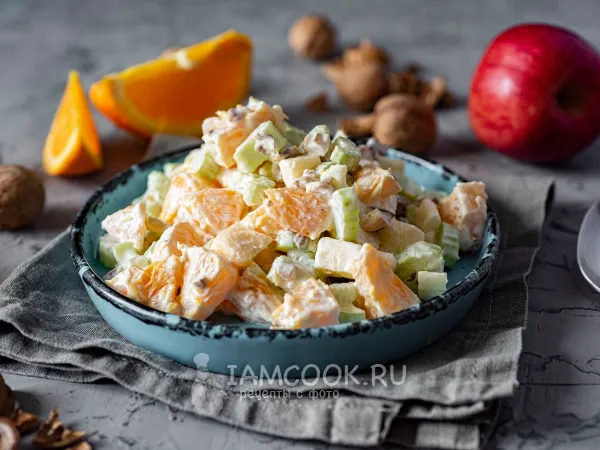 Фото блюда: Салат из сельдерея и апельсина