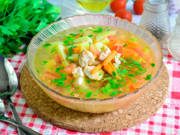 Фото готового блюда: Жареный суп