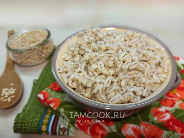 Фото блюда: Перловая каша на воде без замачивания