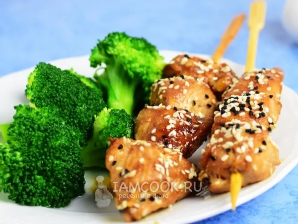 Фото блюда: Филе куриное в соевом соусе на сковороде