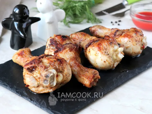 Фото готового блюда: Жареные куриные голени