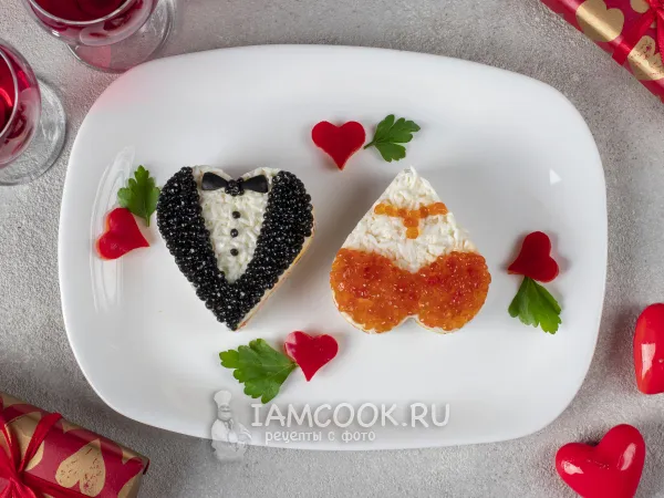 Фото готового блюда: Салат «Он и Она»