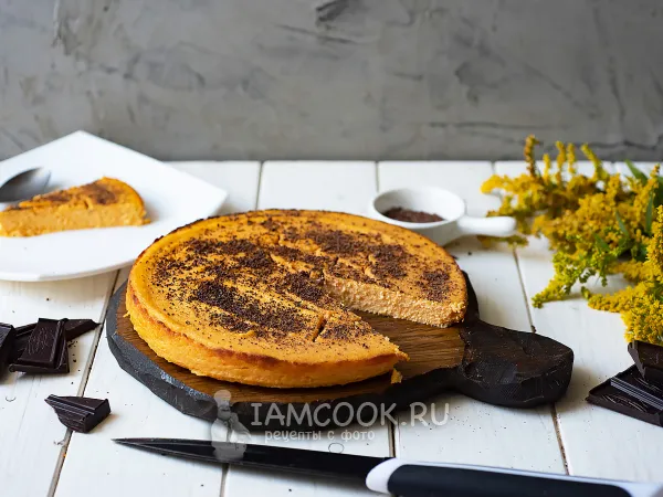 Фото готового блюда: Морковно-творожный пудинг в духовке