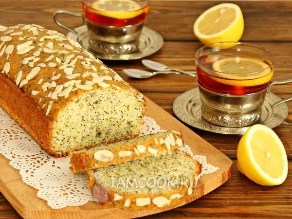 Фото блюда: Лимонный кекс с маком