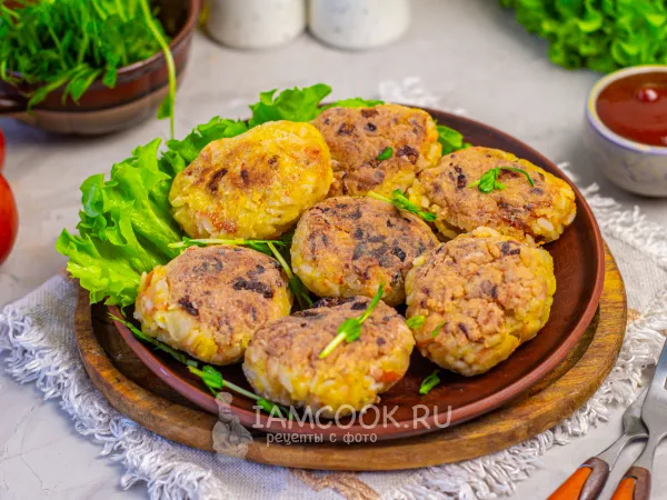 Фото блюда: Постные рисовые котлеты