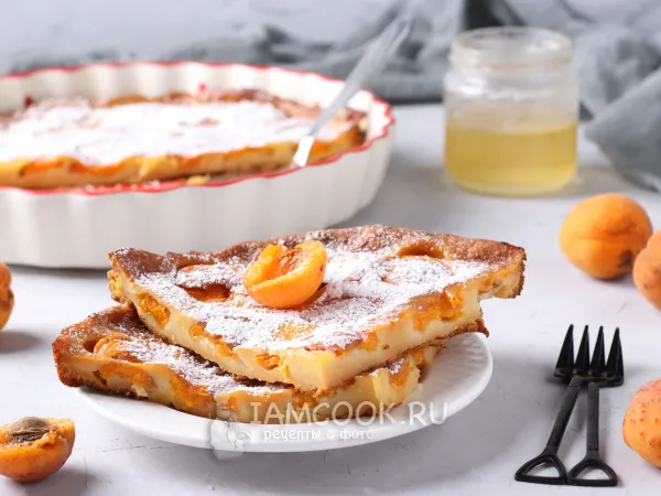 Фото готового блюда: Абрикосовый пудинг