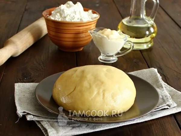 Фото готового блюда: Тесто для курника на майонезе