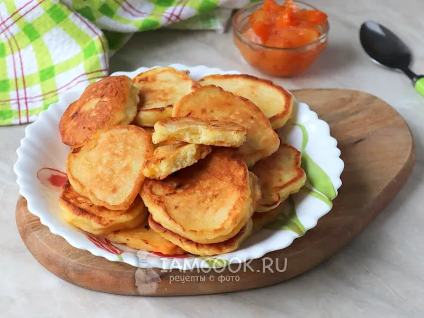 Фото блюда: Оладьи с апельсином (на кефире)