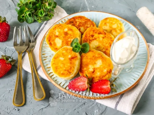 Фото блюда: Сырники из обезжиренного творога