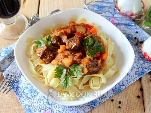 Фото блюда: Лагман в мультиварке