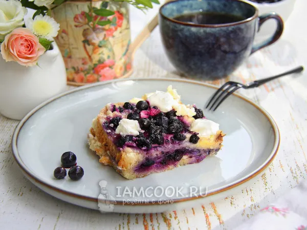 Фото блюда: Французские тосты с черникой и творожным сыром